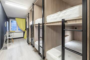 Капсула в мужском номере на 8 мест в Хостеле Хостелы Рус Театральная