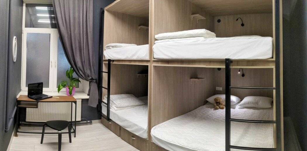 Фотографии номера Двухместная капсула в общем номере на 4 кровати в Хостеле Хостелы Рус Театральная Москва